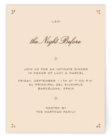 Sweet Fancy Foil-Pressed Rehearsal Dinner Cards