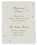Pearls Foil-Pressed Rehearsal Dinner Cards