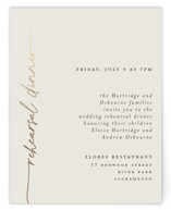 Foil-Pressed Rehearsal Dinner Cards