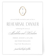 Foil-Pressed Rehearsal Dinner Cards
