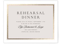 Foil-Pressed Rehearsal Dinner Cards
