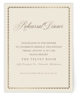 Ahlum Foil-Pressed Rehearsal Dinner Cards