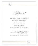 Elencourt Foil-Pressed Rehearsal Dinner Cards