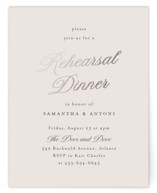 Tux Foil-Pressed Rehearsal Dinner Cards