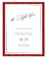 Moiré Foil-Pressed Rehearsal Dinner Cards