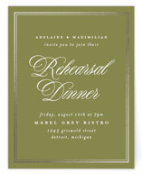 museo Foil-Pressed Rehearsal Dinner Cards