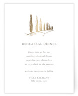 Villa Balbiano Foil-Pressed Rehearsal Dinner Cards