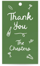 First Course Party Rehearsal Dinner Favor Tags