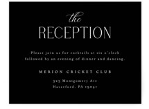 Bold Elegance Reception Cards