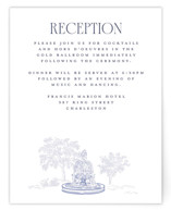 Southern Charm Toile Reception Cards