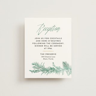 Destination Reception Cards