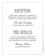Formal Minimalist Reception Cards