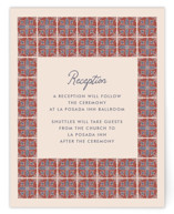 Block Print Tile Reception Cards