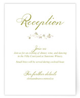 Wild Berry Watercolor Reception Cards