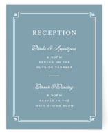 Fleur Corner Reception Cards