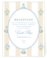 Patterned florals Reception Cards