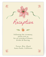 Romantic Tropical Wedding Reception Cards