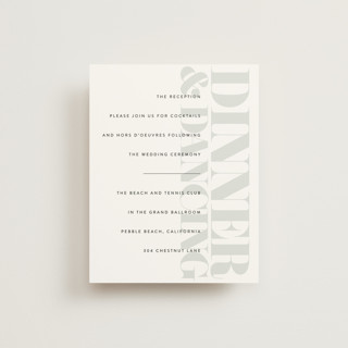His and Hers Reception Cards