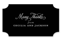 Chic Gala Rehearsal Dinner Favor Stickers