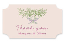 Dining Rehearsal Dinner Favor Stickers