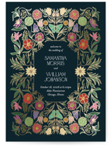 Foil-Pressed Religious and Cultural Folded Wedding Programs