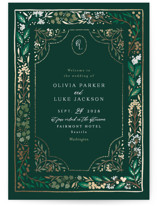 Illuminated Storybook Foil-Pressed Religious and Cultural Folded Wedding Programs