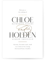 Idyllic Foil-Pressed Religious and Cultural Folded Wedding Programs