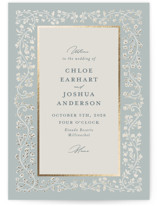 Floral Romance Foil-Pressed Religious and Cultural Folded Wedding Programs