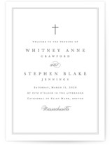 Religious and Cultural Folded Wedding Programs