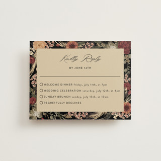 Botanical Edge Foil-Pressed Multi-Event RSVP Cards