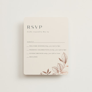 Lovely Foil-Pressed Multi-Event RSVP Cards