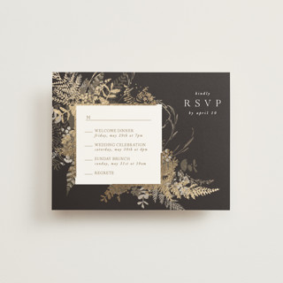 Garden Foil-Pressed Multi-Event RSVP Cards