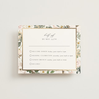 Country Garden Foil-Pressed Multi-Event RSVP Cards