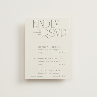 Quincy Foil-Pressed Multi-Event RSVP Cards