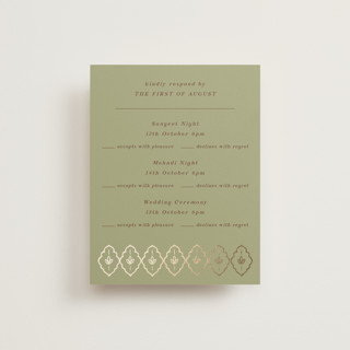 Royalty Foil-Pressed Multi-Event RSVP Cards
