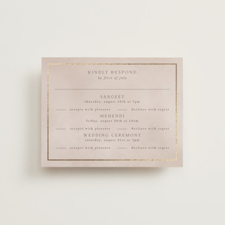 Shraddha Foil-Pressed Multi-Event RSVP Cards