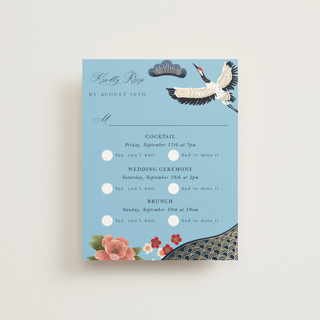 kimono Foil-Pressed Multi-Event RSVP Cards
