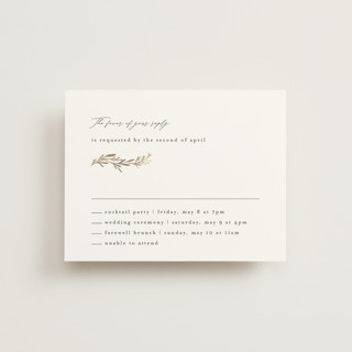 Oval Monogram Foil-Pressed Multi-Event RSVP Cards
