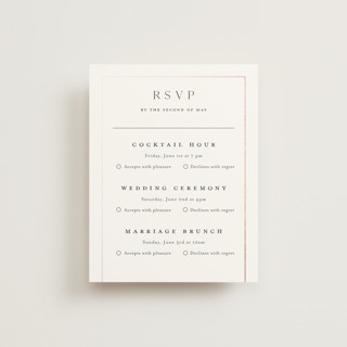 Elegant Station Foil-Pressed Multi-Event RSVP Cards