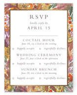 Autumn flowers Foil-Pressed Multi-Event RSVP Cards