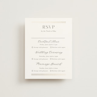 Perfect Pair Foil-Pressed Multi-Event RSVP Cards