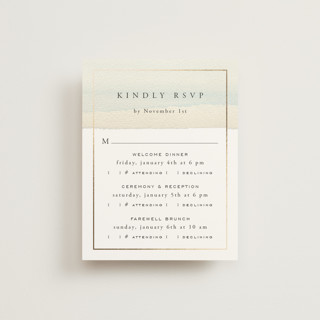 Contemplate Foil-Pressed Multi-Event RSVP Cards