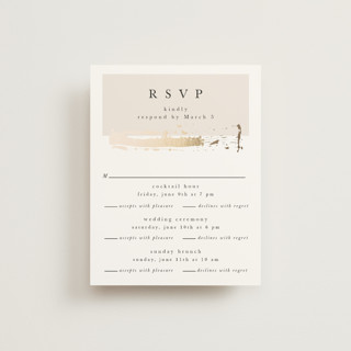 Modern Serene Foil-Pressed Multi-Event RSVP Cards