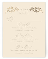 Leafy Garland Foil-Pressed Multi-Event RSVP Cards