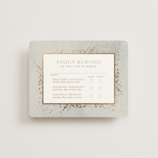 Effervescent Foil-Pressed Multi-Event RSVP Cards