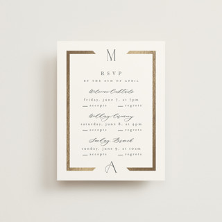 Chisel Foil-Pressed Multi-Event RSVP Cards