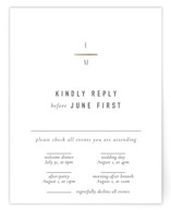 Minimal Monogram Foil-Pressed Multi-Event RSVP Cards