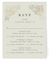 Foil Botanical Frame Foil-Pressed Multi-Event RSVP Cards