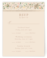 Esther's garden Foil-Pressed Multi-Event RSVP Cards