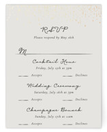 Hand Illustrated Whimsical Chandelier Foil-Pressed Multi-Event RSVP Cards